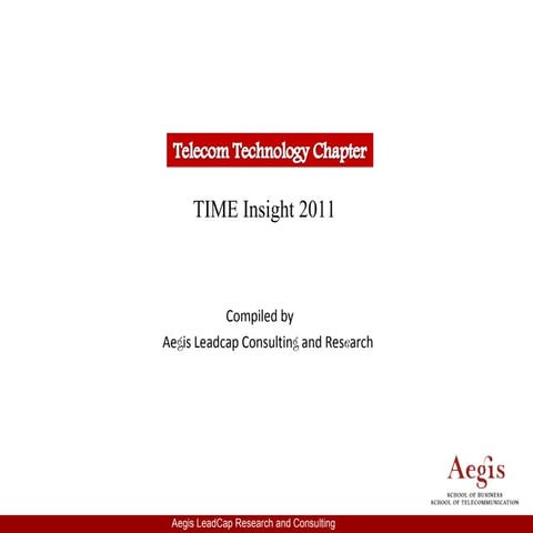 Telecom Technology Chapter  Time Insight 2011