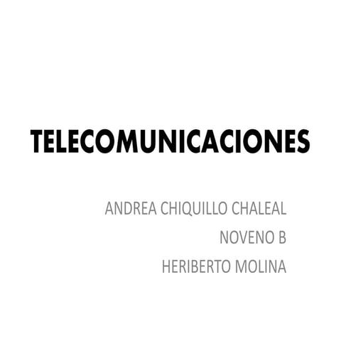 Telecomunicaciones