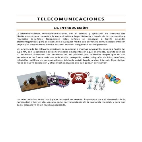 Introducción de Telecomunicaciones