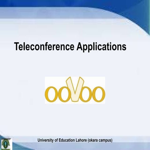 Teleconferencing applications