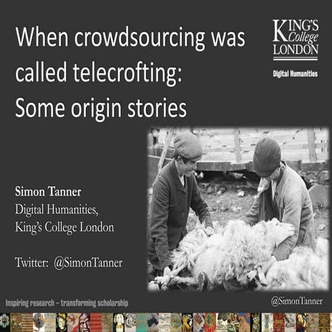 When Crowdsourcing was called Telecrofting - origin stories and challenges