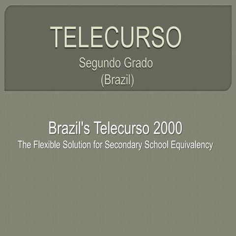 Telecurso Segundo Grado
