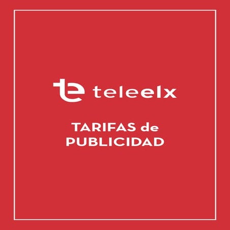 TeleElx 2020 | Tarifas Principales | PDF