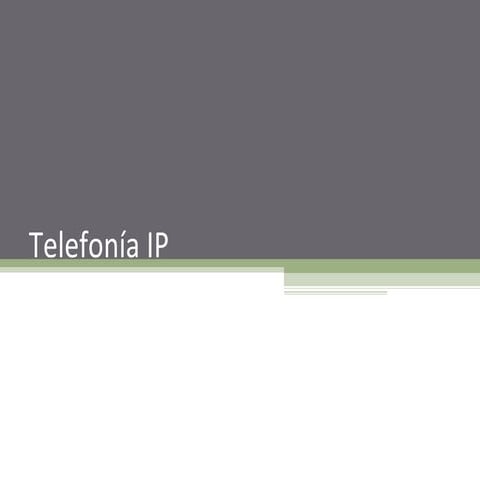 Telefonía IP