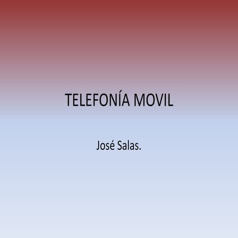 Telefonía movil