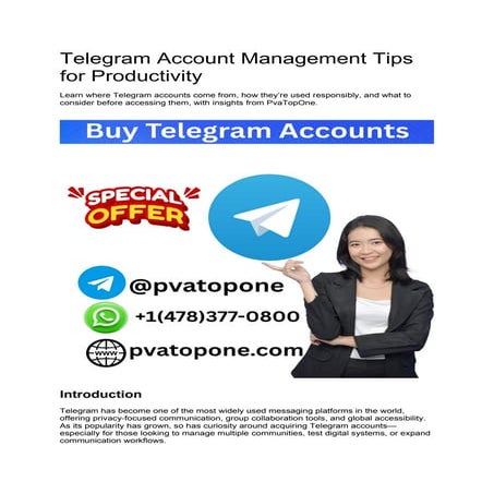 The Complete Guide to Responsible Telegram Account Usage and Management ...