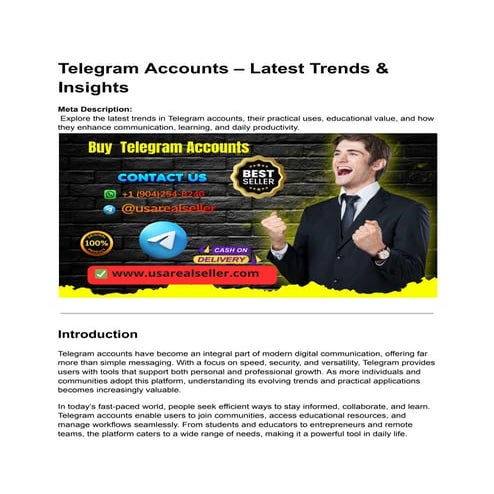 Telegram Accounts – Latest Updates & Features.pdf