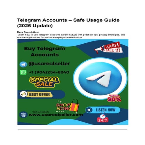 Telegram Accounts – Safe Usage Guide (2026 Update).pdf