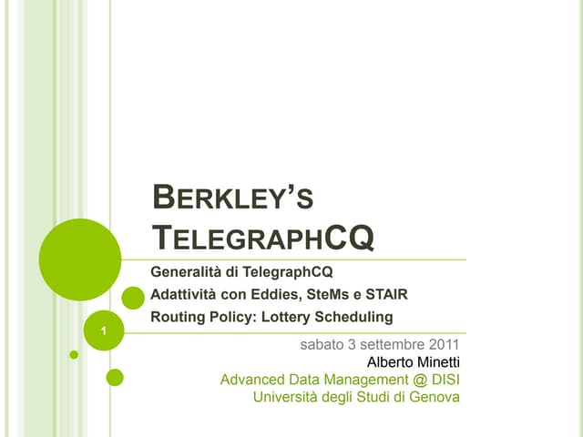 Telegraph Cq Italian