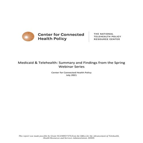 Telehealth medicaid-spring-2021-report-final