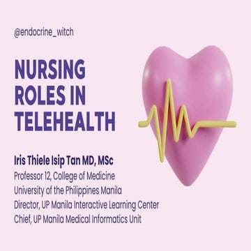 Nursing Roles in Telehealth | PDF