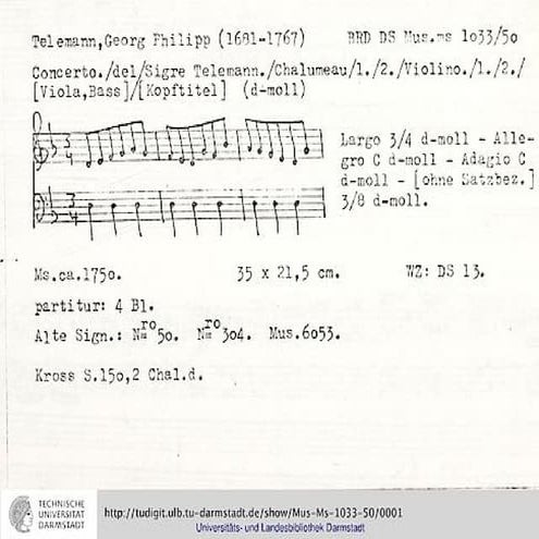 Teleman concierto para dos clarinetes