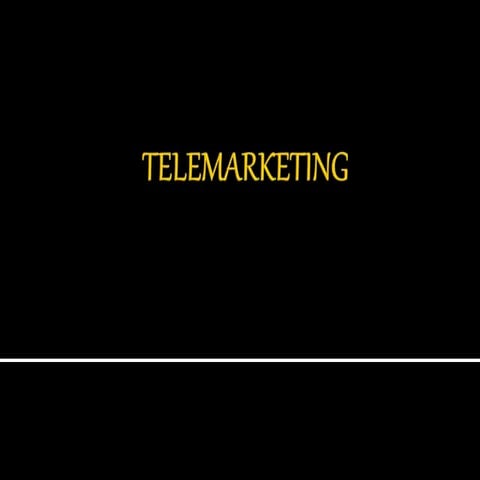 Telemarketing ppt-1