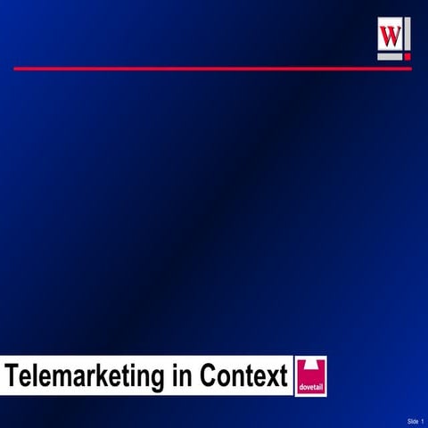 Dovetail User Group - telemarketing trends and case studies