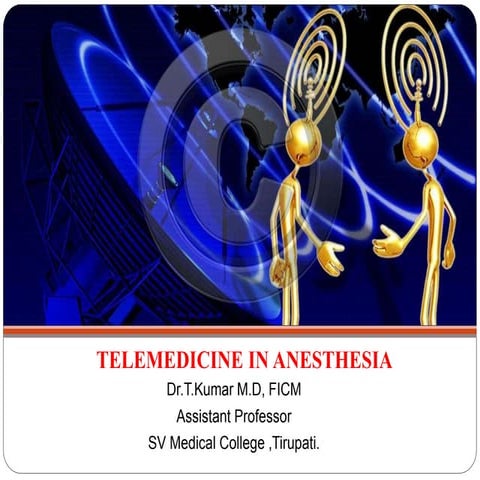 Telemedicine in Anaesthesia