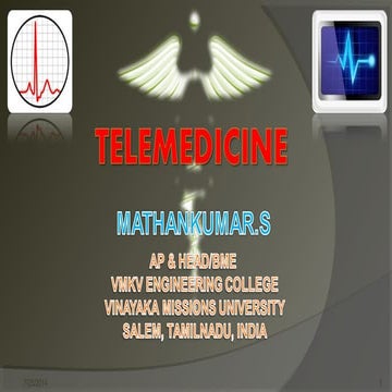 Telemedicine (Information Technology) - Mathankumar.S - VMKVEC