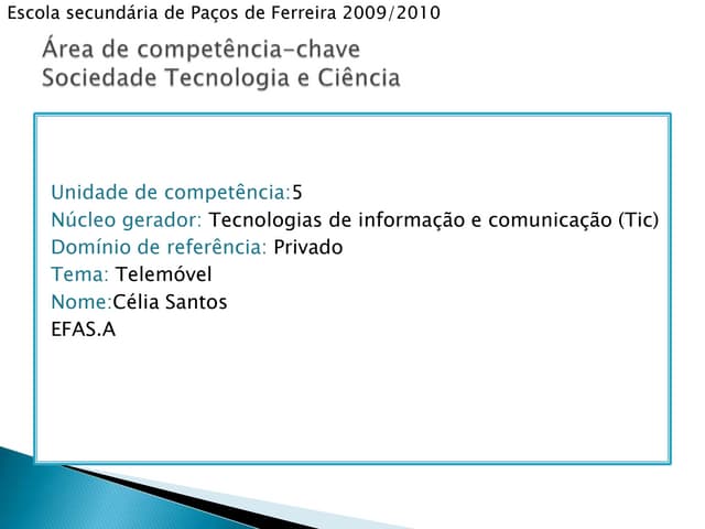 TelemóVeis E Sistemas Operativos