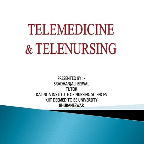 Tele-medicine and Tele-nursing 
