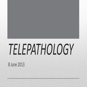 Telepathology