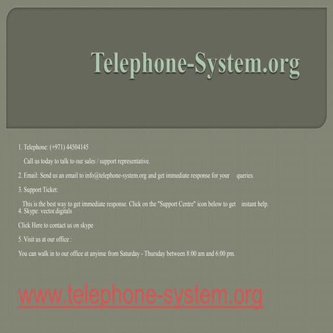 Telephone system