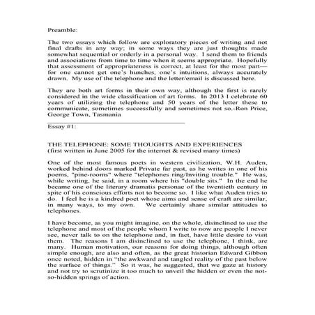 Job Applications & Telephone Use