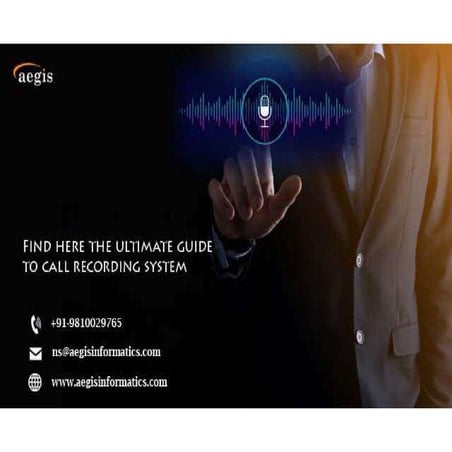 Telephone call recorder system at aegis informatics | PPT
