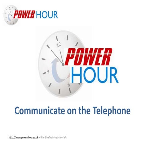 Telephone communication