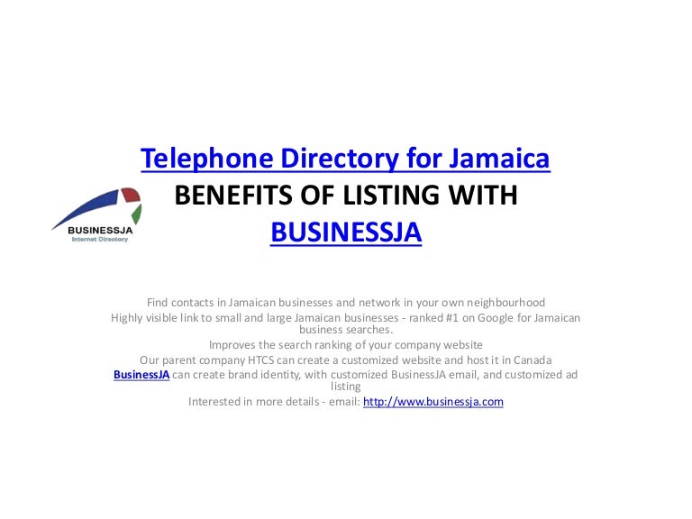 Telephone directory for jamaica