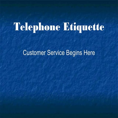 Telephoneetiquette 091110184928-phpapp01