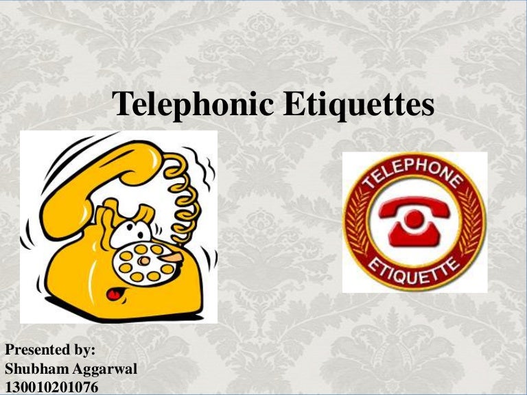 Telephone Etiquette Ppt