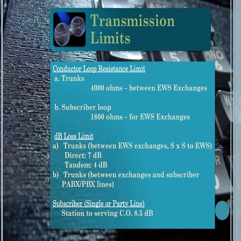 Comprehensive Overview of Telephone Transmission Limits and Traffic ...