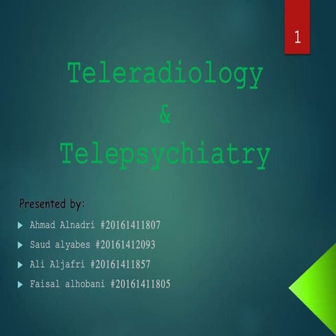 Teleradiology&;telepsychiatry 28 April 2021