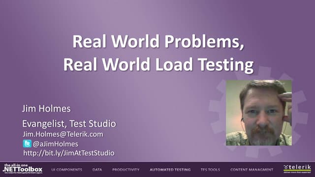 Load testing with Telerik Test Studio