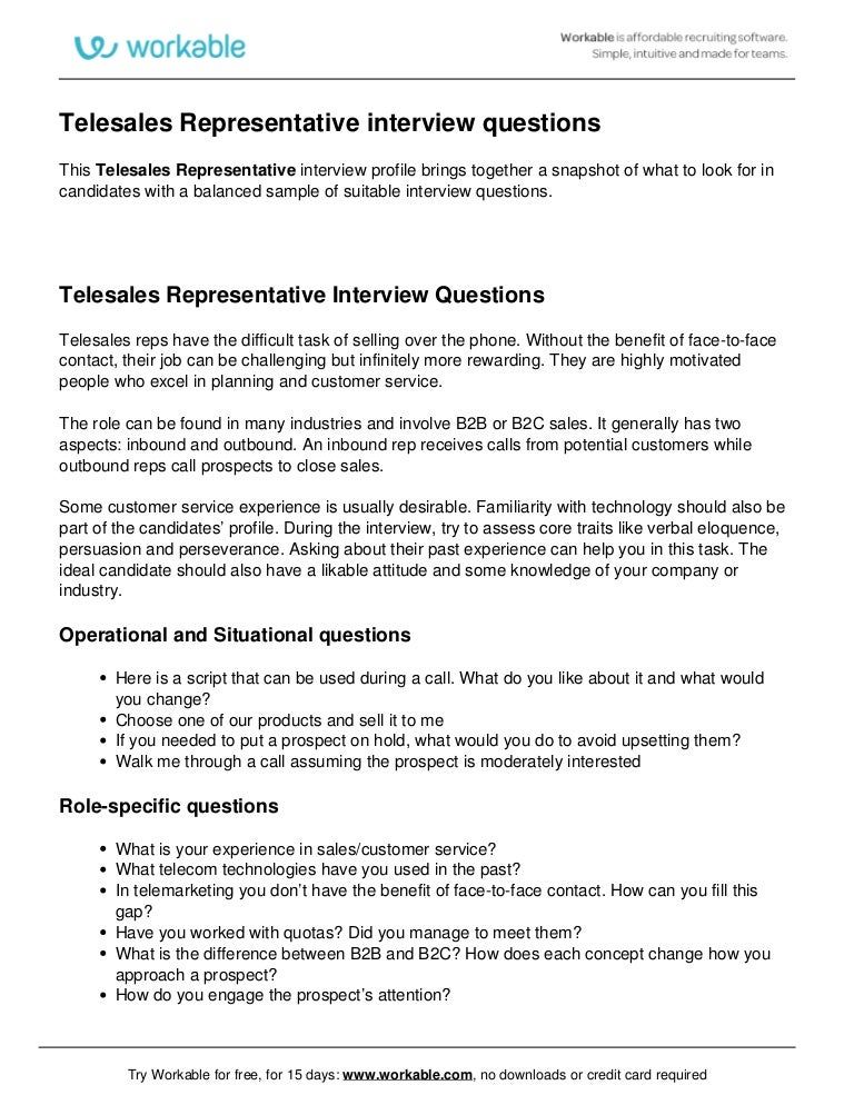 service industry interview questions