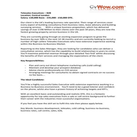 Telesales Executives - London