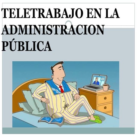 Teletrabajo en la administración pública (ley servir) | PPTX