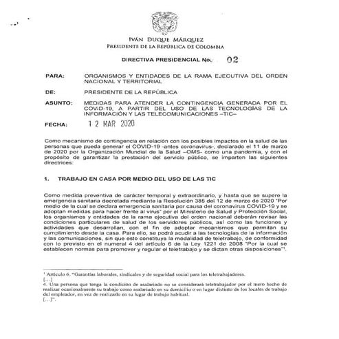 Teletrabajo covid 19