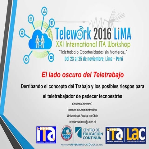 Teletrabajo y tecnoestrés: El lado oscuro del Teletrabajo