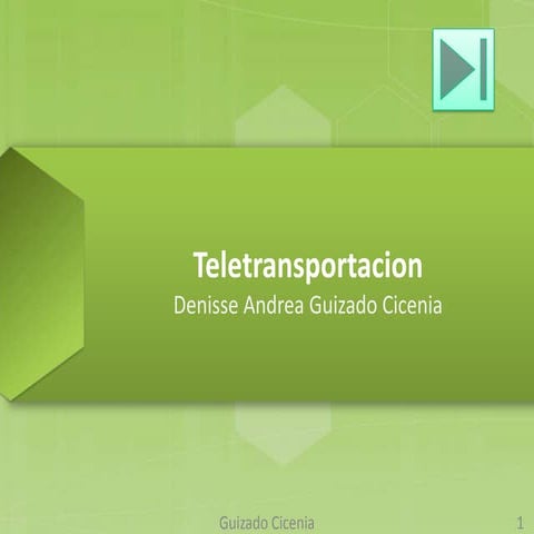 LA TELETRANSPORTACION REALIDADES | PDF