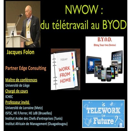 Du travail virtuel (teletravail) au BYOD