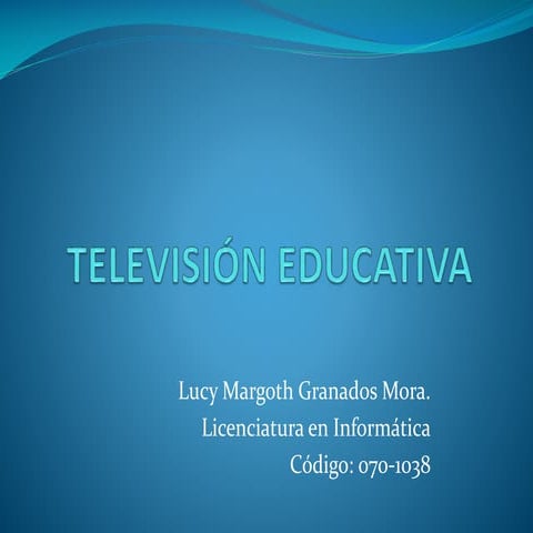 Televisión educativa PPT