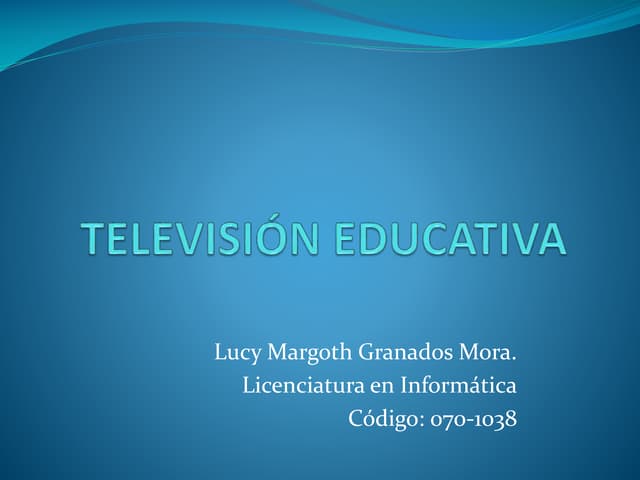 Televisión educativa PPT