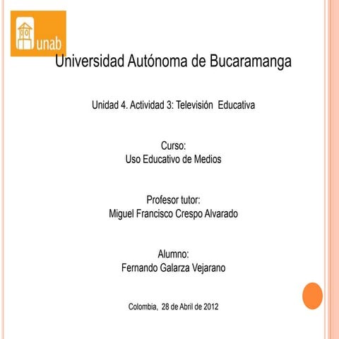 Televisión educativa fernando galarza