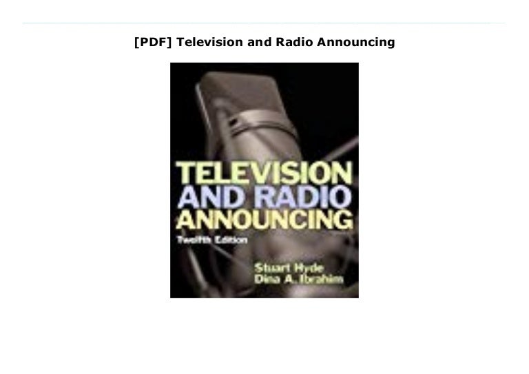 television and radio announcing pdf to excel