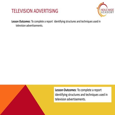 Television advertising