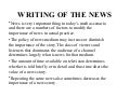 Tv news report script example