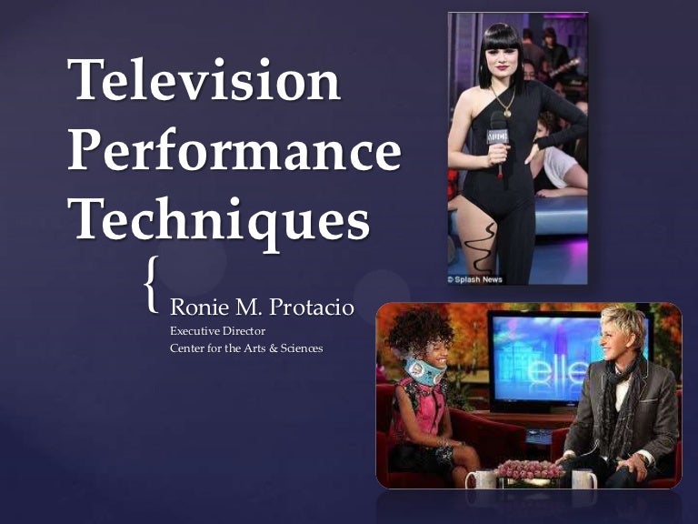 Television performance techniques module 6