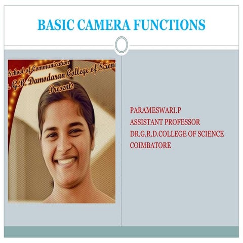 Television production handbook zettl (basic camera function)
