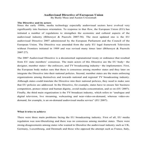 Television Without Frontiers