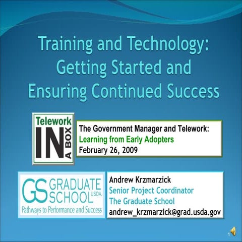 Telework Slides For Tel Exchange Adobe Event   Feb 26, 2009